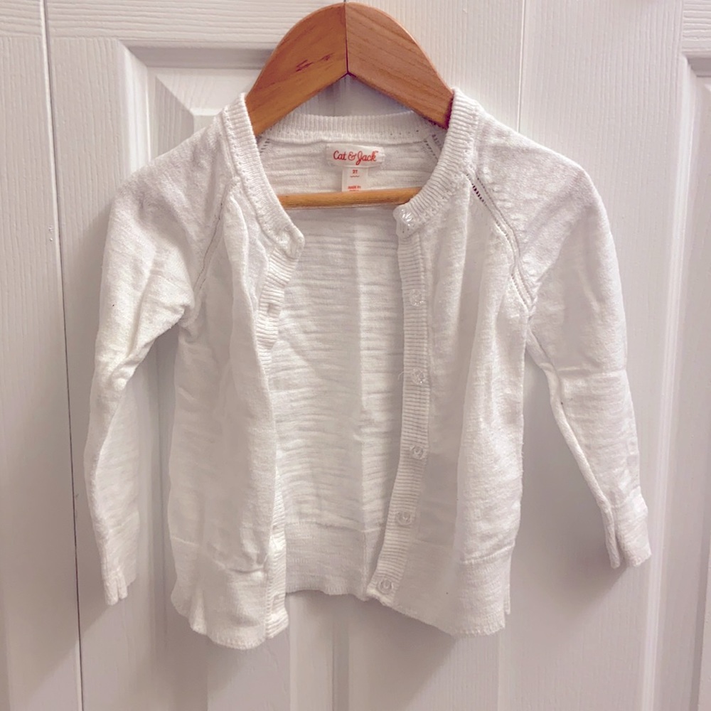 Toddler | White Cat & Jack Cardigan